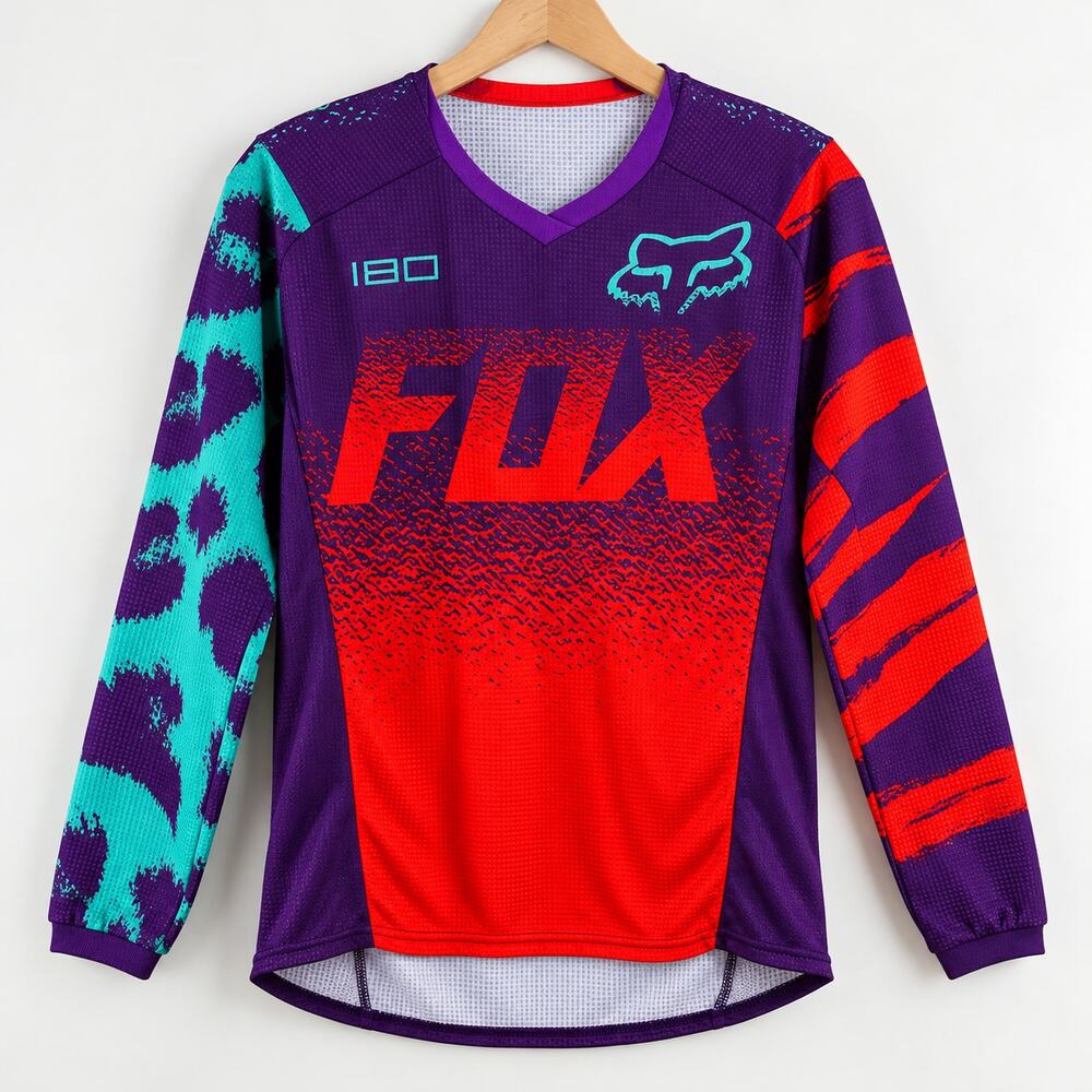 Fox Racing 180 Motocross Dirt Bike Racing Jersey Youth XL Purple Red